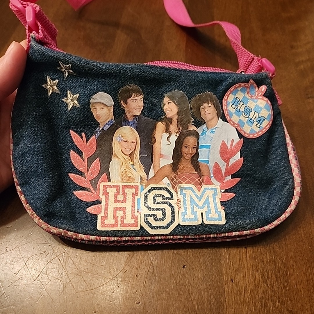 Disney High School Musical Denim Purse/ Bag 8.5”x5.5” Troy
