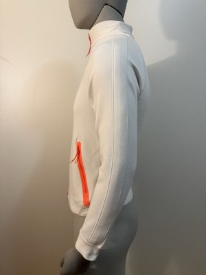 Nike RF Roger Federer 2015 US Open Top Track White Orange Jacket