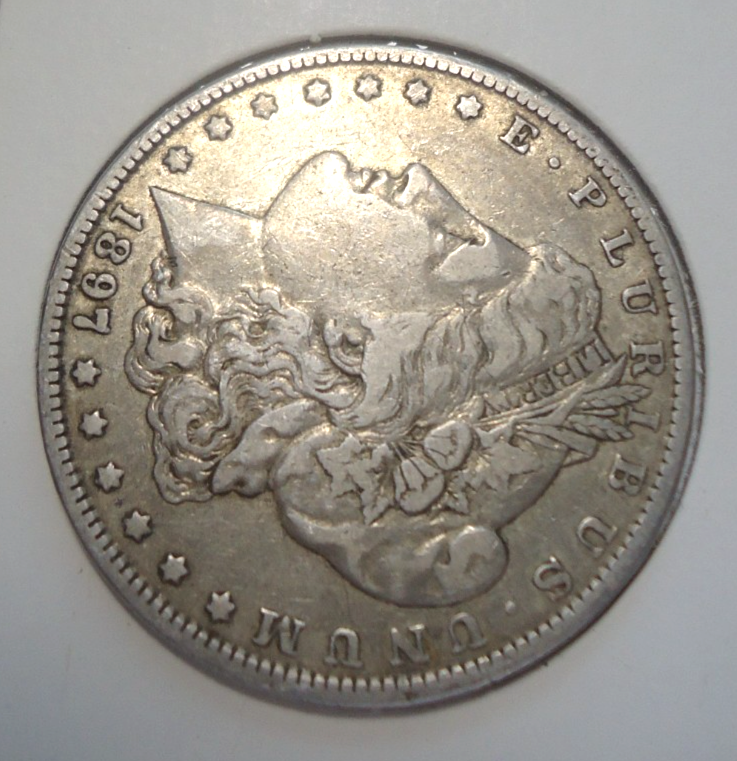 Choice Extremely Fine XF 1897 O New Orleans Morgan silver dollar