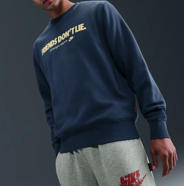 Sudadera Nike X Stranger Things 'Friends Don't Lie' cuello redondo IB5662-410 unisex Foto 2 de 4