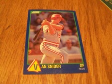 VAN SNIDER ROOKIE  1989 SCORE RISING STAR  BASEBALL CARD  #41. rookie card picture