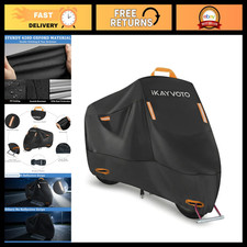 Heavy Duty Motorcycle Cover 420D  Waterproof All-Season Protection, Reflective