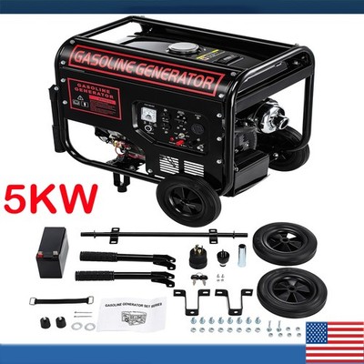 5000W Gas Inverter Generator Electric Start 274cc OHV Engine 110V/220V Dual Volt
