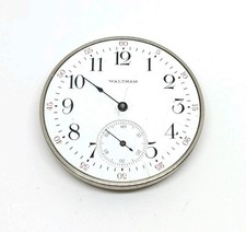 1914 Waltham Model 1894 Grade No. 210 7J 12s Pocket Watch Movement For Repair