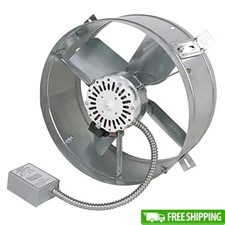 Gable Mount Attic Ventilator 1300 CFM 2.6A Easy Installation Thermostat New