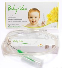 Baby-vac Clinically Tested Baby Nasal Aspirator - Vacuum-powered Nose