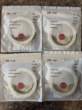 4 Rolls 3M Double Sided Tape Heavy Duty PE Foam Mounting Tape, Waterproof 3/8  