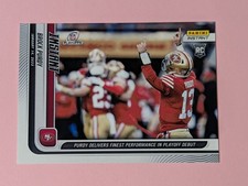 2022-23 Panini Instant Brock Purdy PLAYOFFS ROOKIE CARD #193 San Francisco 49ers. rookie card picture