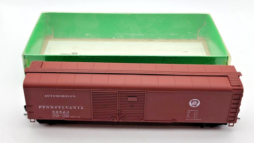 Bowser HO X-33 Puerta Extrema Boxcar Automóvil PRR Circle Keystone Kit Construido #55462 | Condition: Used