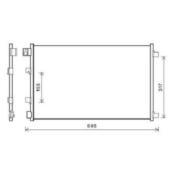 Diederichs DCC1115 Kondensator, Klimaanlage FüR Nissan Qashqai / Qashqai +2 I (J-image