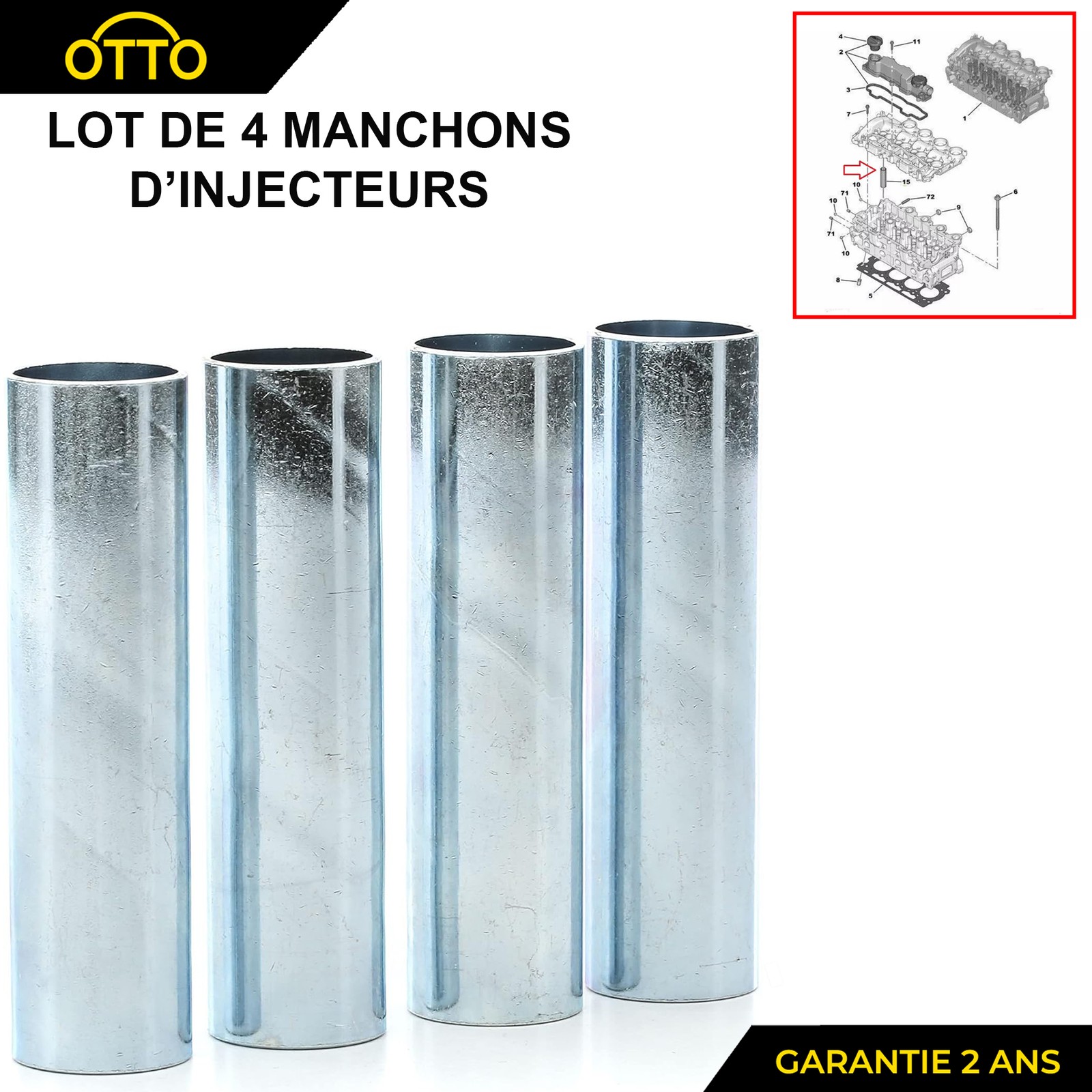 Manchon d'injecteur étanche pour MINI R56 9646510880 anti-fuite huile