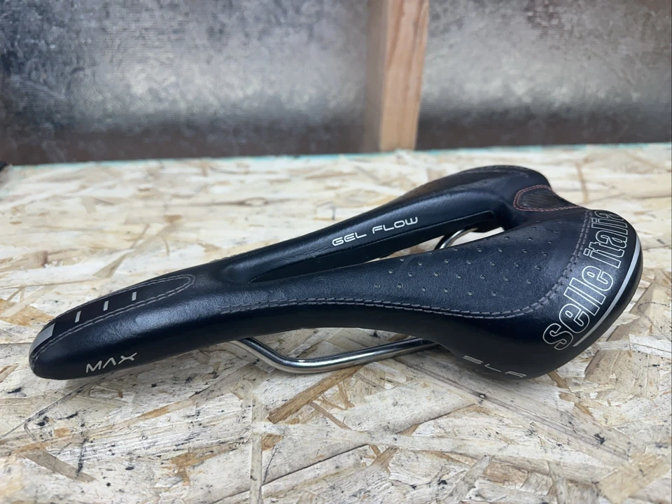 Sillín Selle Italia Gel Flow Max SLR recortado bicicleta de carretera / MTB Foto 2 de 4