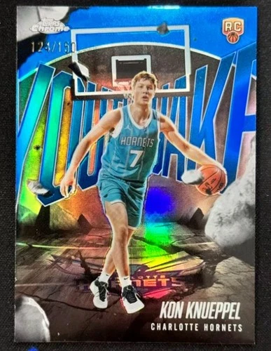2025 Topps Chrome Kon Knueppel Refractors Blue (RAW)