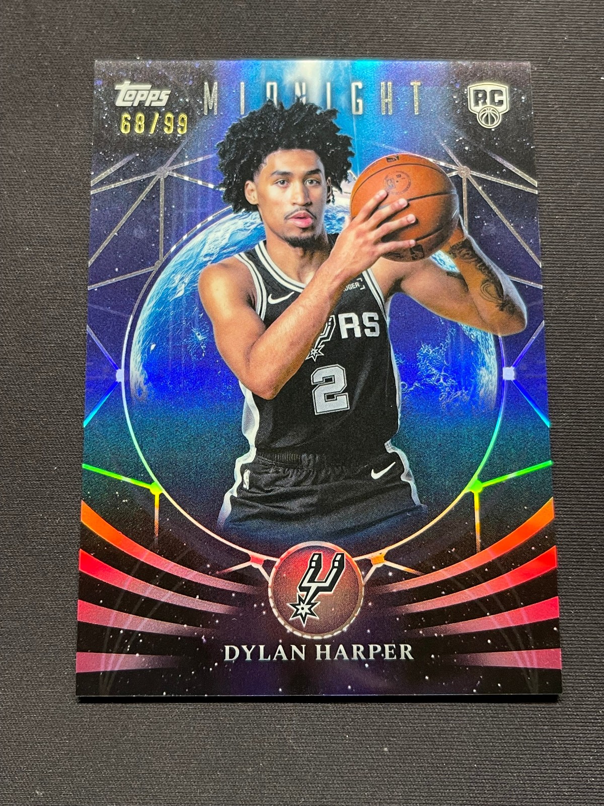 Dylan Harper 2025-26 Topps Midnight Moonfall Rookie Spurs RC Twilight  #/99