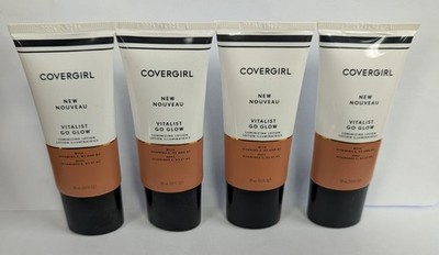 LOT OF 4 COVERGIRL VITALIST GO GLOW LUMINIZING LOTION #2 SUNKISSED 1fl oz Ea