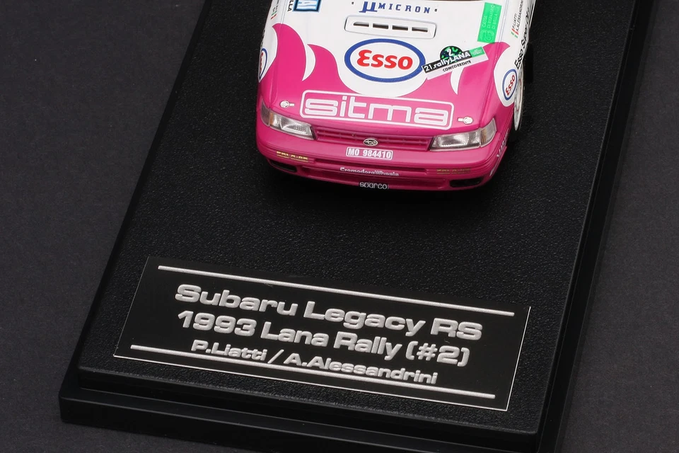 SUBARU LEGACY RS #2 1993 LIATTI ALESSANDRINI LANA RALLY HPI MIRAGE 8272 1/43 - Immagine 2 di 4
