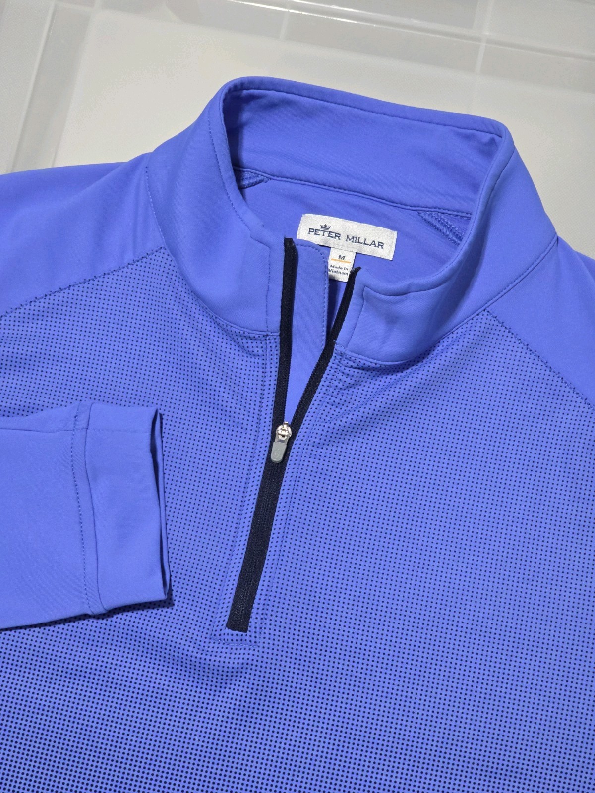Peter Millar Golf Pullover Men Size Medium 1/4 Zip - image 10