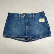 FREE PEOPLE Gallivanting Peekaboo Skort Women's Sz 29 Blue Rebel OB1904070