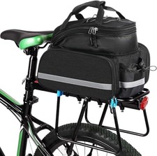 Bike Rear Rack Bag,10-25L Bicycle Trunk Bag with Rain Cover, Pannier Bike Bag