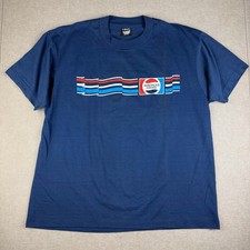 Vintage Pepsi Sailing Tee Mens XL Blue USA Made Single Stitch Shirt