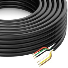 50 Foot Heavy Duty 14AWG 6 Way Round Conductor Wiring RV Trailer 50 ft 6 WAY