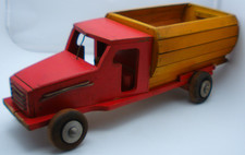 DDR Spielzeug Holz LKW 42cm lang Erzgebirge Holzspielzeug um 1951