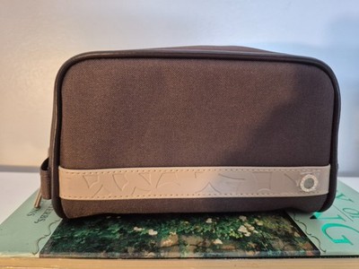 BVLGARI Emirates Cosmetic Bag Vanity Case Pouch Brand Logo Zip New