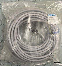 FESTO KMF-1-24-10-LED 193458 Plug Socket with Cable 10M 24VDC NIB 