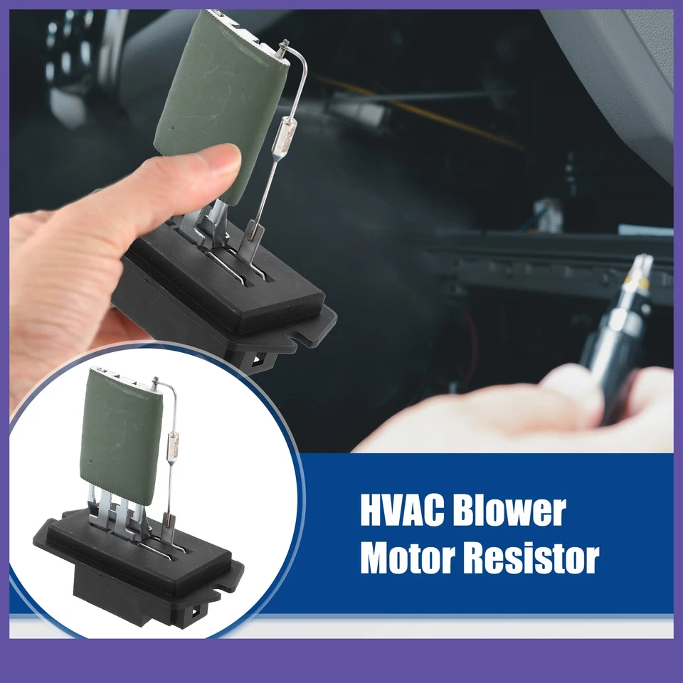 HVAC Blower Motor Resistor Replacement Single Custom for Chrysler Black Silver - Image 2 of 4