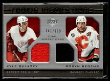 2005-06 Upper Deck Rookie Update Kyle Quincey/Robyn Regehr Rookie 741/999