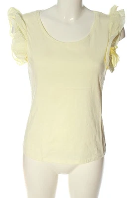 H&M Shirt basique Dames Haut T EU 36 jaune primevère style décontracté - Photo 1/4