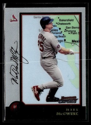 1998 Bowman Chrome #5 Mark McGwire International Baseball Card 2903A
