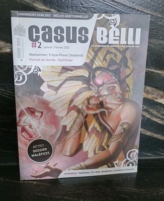 CASUS BELLI ZEITSCHRIFT # 2 JANV. FEV. BLACK BOOK ED. 2012 MALÉFICES WARHAMMER SEHR GUTER ZUSTAND