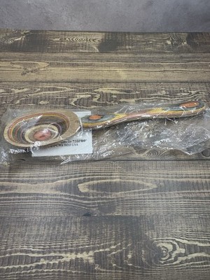 ''The Rainbow Wood Scoop'' By Norpro Art Piece 8.75  New In Package With Tag