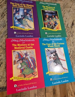 Meg Mackintosh Solve It Yourself Mystery Lot 1-4 Case of Curious Whale Watch