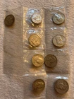 Franklin Half Dollar Lot of 9 Circulated 1951-1963 90% Silver Coins