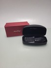 Salvatore Ferragamo Black Hard Shell Glasses Case NIB