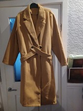 Camel Coloured Midi Length Coat Size 3XL (22)