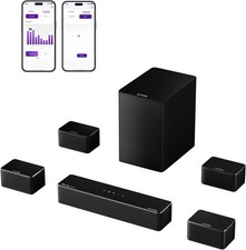 ULTIMEA 7.1Ch Soundbar w/Dolby Atmos 4 Wired Surround