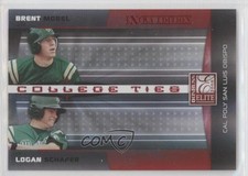 2008 Donruss Elite Extra Edition Red 2/50 Logan Schafer Brent Morel #CTC-27 y0i