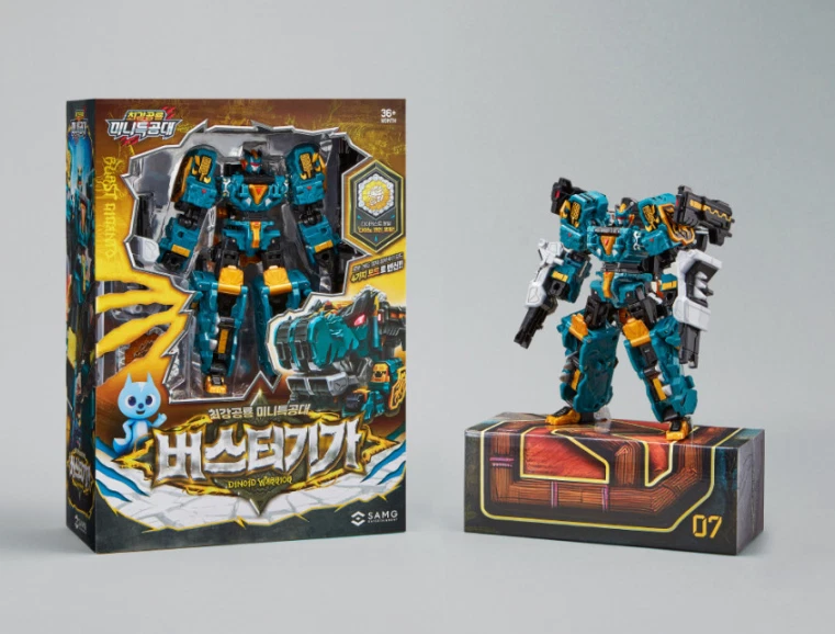 Miniforce Dinoid Warrior Buster Giga Tidal Shark Storm Tera Robot Set 2025 - Image 4 of 4