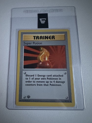 Super Potion Base Set 1st Edition 90/102 WOTC Vintage Pokemon Original 1999 Mint