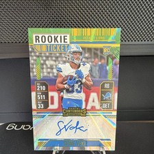2024 Panini Contenders Rookie Ticket Sione Vaki #285 Autograph Detroit Lions