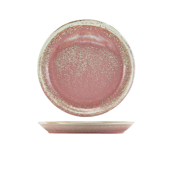 Terra Porcelain Rose Coupe Plate For Hotel Restaurant Kitchen 19cm Pack of 6