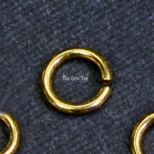 4MM 22 Guage 14k Solid Yellow Gold Open Jump Ring 1