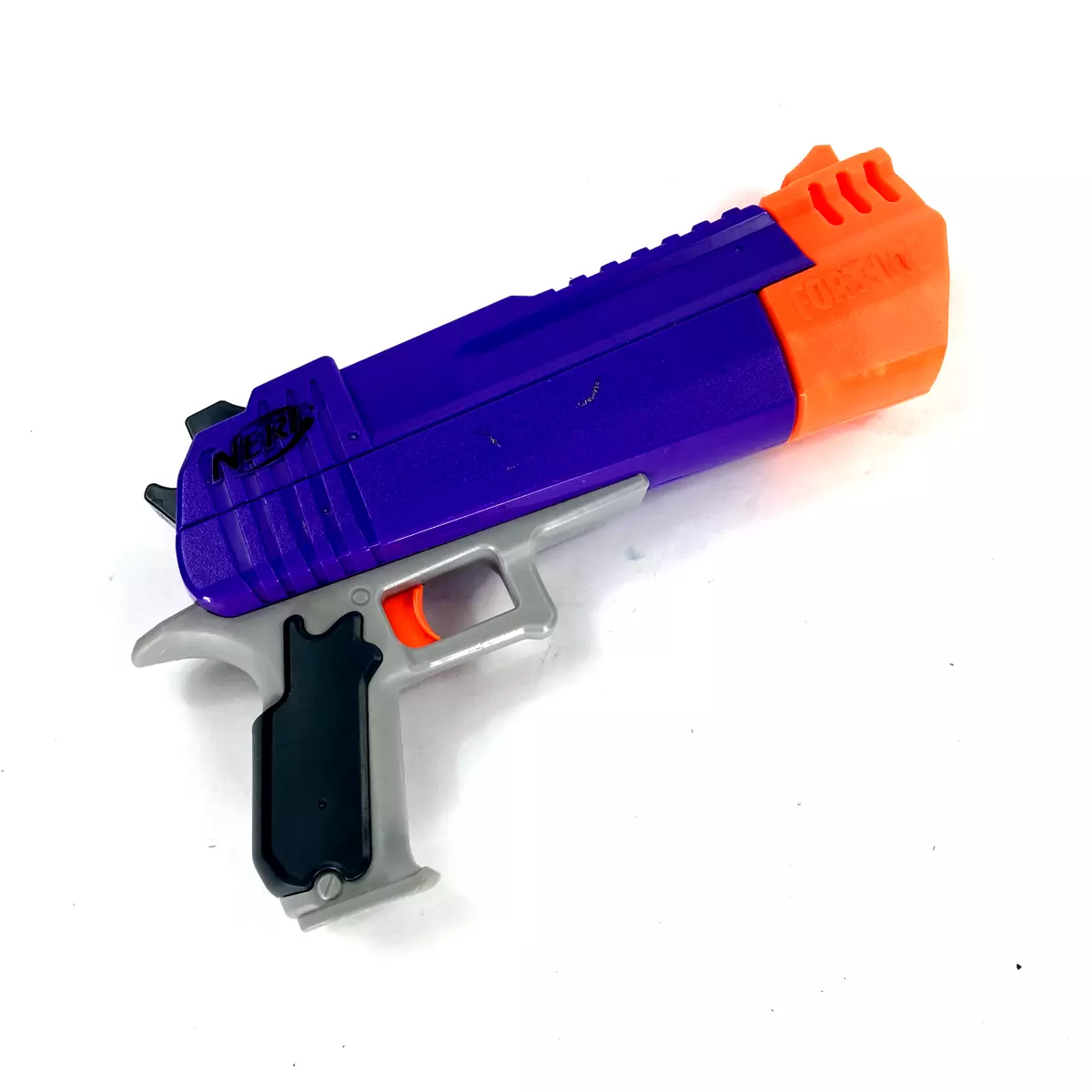 NERF Fortnite HC-E Hand Cannon Desert Eagle Purple Pistol Blaster Gun PLUS  EXTRA