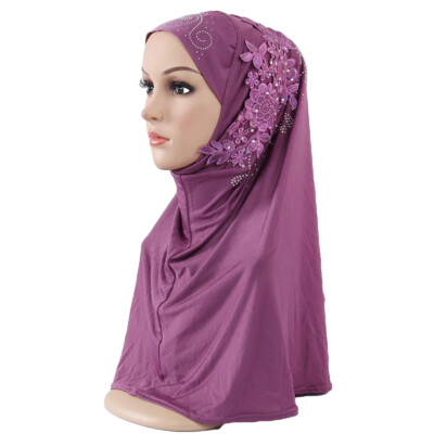 One Piece Amira Scarf Muslim Women Hijab Insatnt Headscarf Prayer Khimar Ramadan