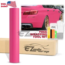 Premium Ultra Matte Flat Rose Red Auto Vinyl Wrap Sticker Decal Sheet Film DIY