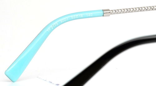 TIFFANY & CO TF2173 8001 Black Womens Cat Eye Full Rim Eyeglasses 53-18-140 B:41 - Picture 6 of 13