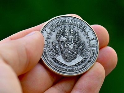 Inner Citadel Coin | Stoic Coin | Self Improvement | Quote Coins 